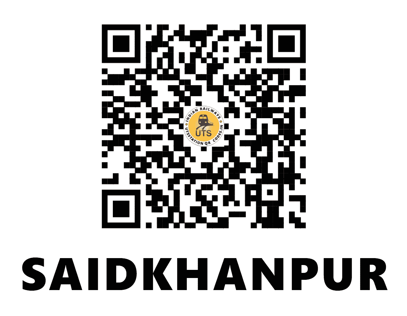 UTS QR Code for SAIDKHANPUR - SYK - NR (UTTAR PRADESH)